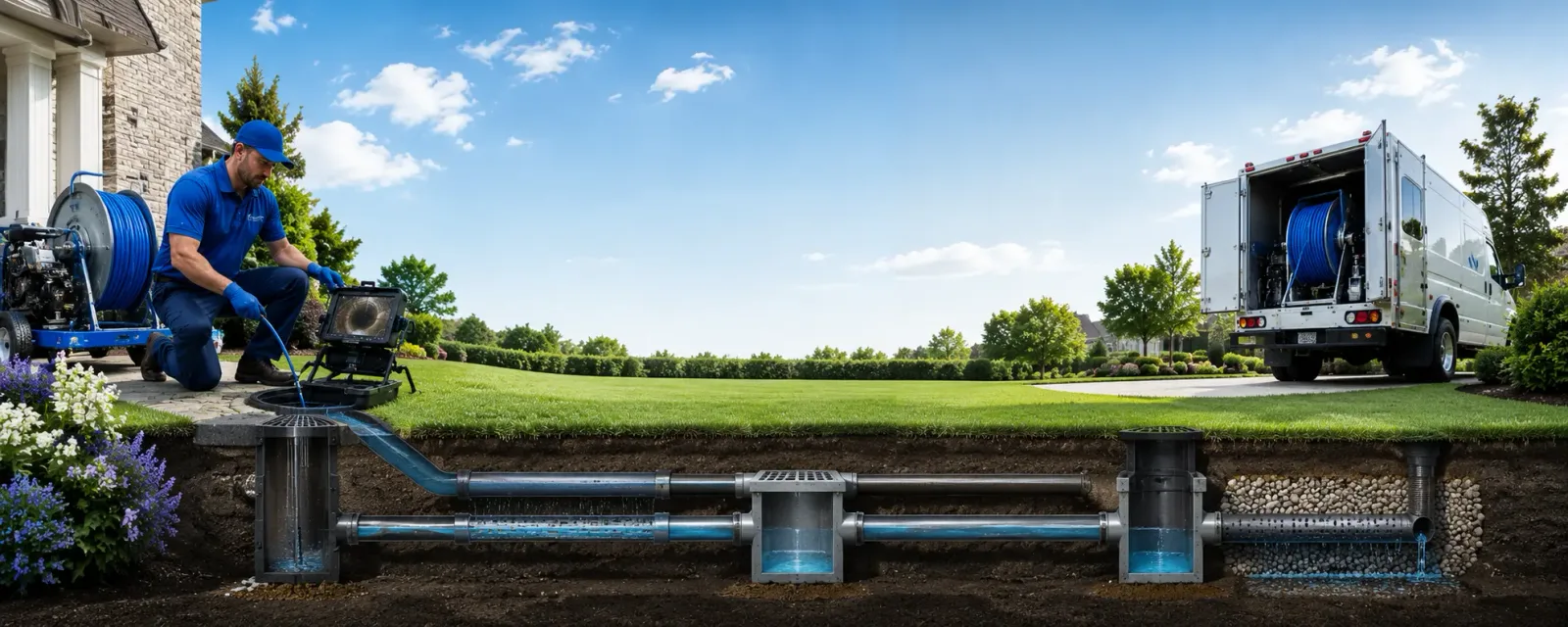 Outdoor drain cleaning information for Cramerton, NC